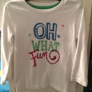 Cat and Jack kids Christmas shirt Oh What Fun